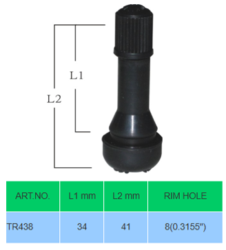 TR438 氣車用汽車用氣門嘴 TR438Passenger car Tire Valves